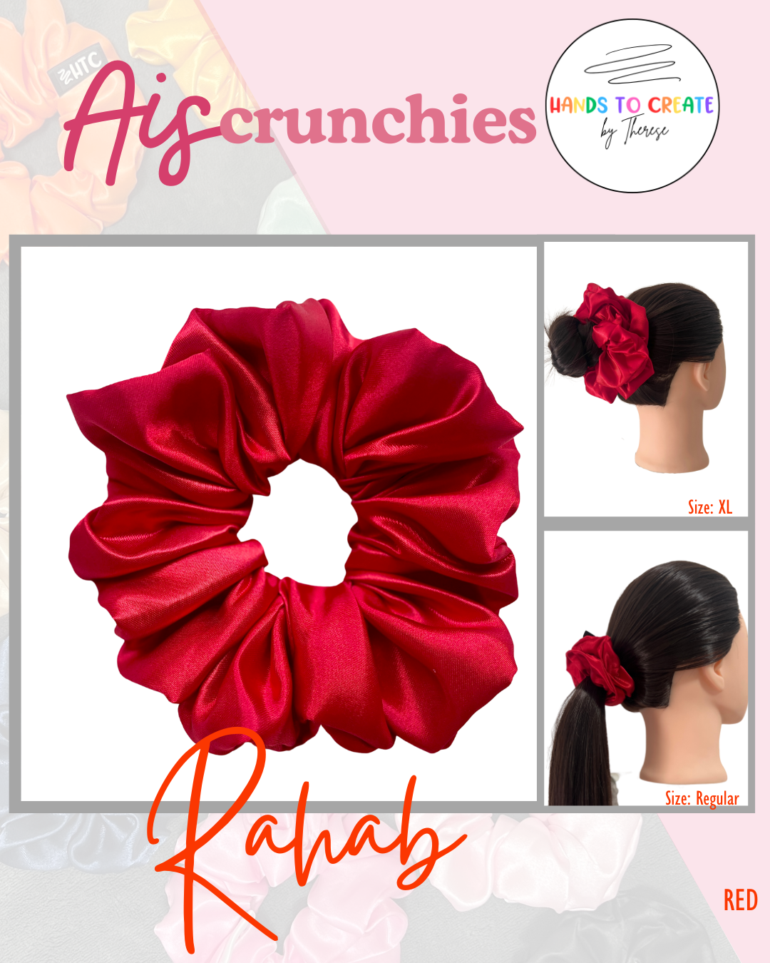 AiScrunchies, 1Design 5Fits Collection - 2XL, XL, REGULAR, MINI, 2XS