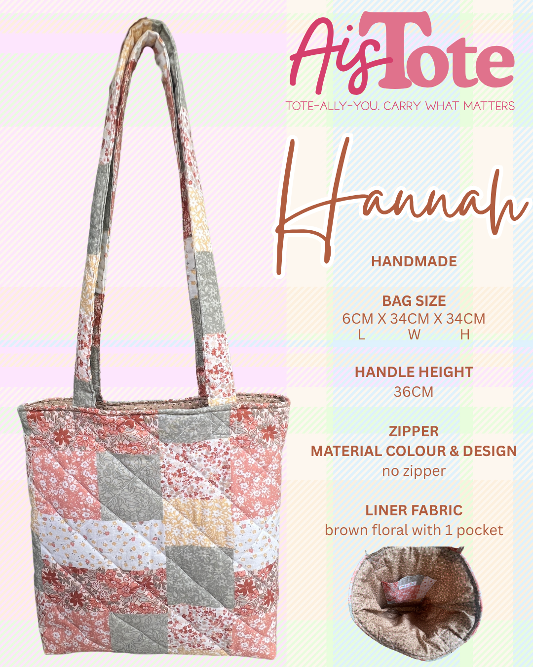 AisTote - Tote-Ally-You. Carry What Matters - Tote Bags