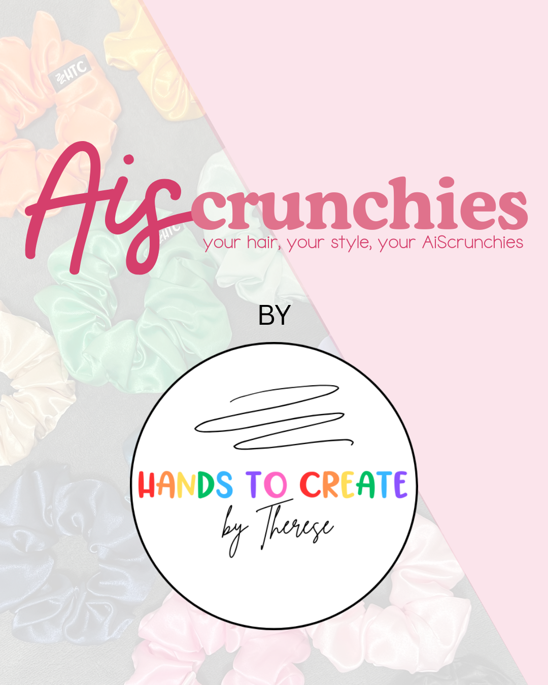 AiScrunchies, 1Design 5Fits Collection - 2XL, XL, REGULAR, MINI, 2XS