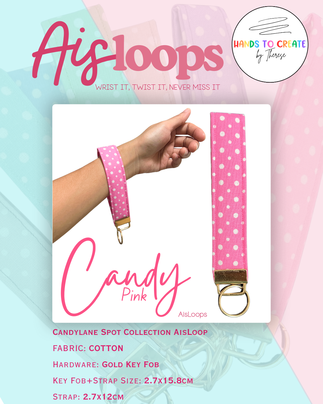AisLoop - Key Fob, Wristlet, Keychain
