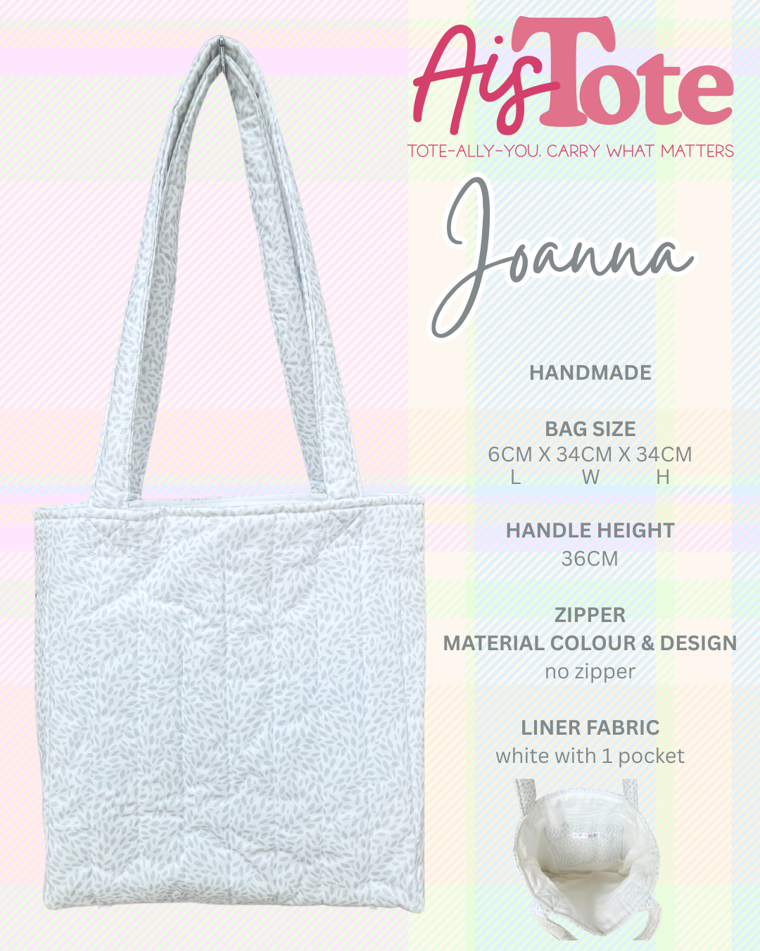 AisTote - Tote-Ally-You. Carry What Matters - Tote Bags