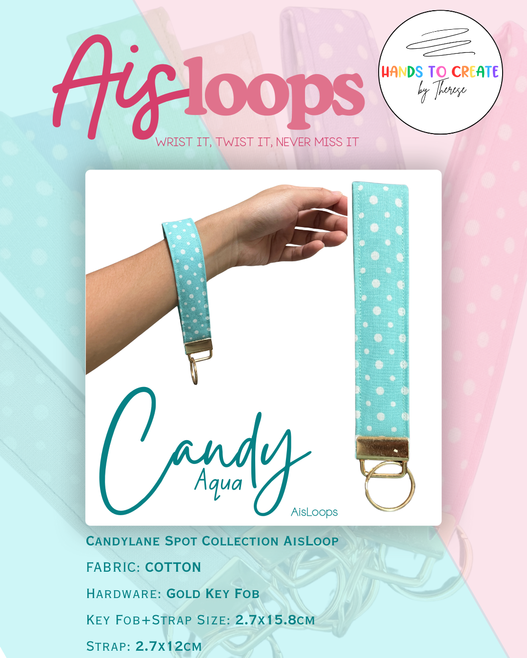 AisLoop - Key Fob, Wristlet, Keychain