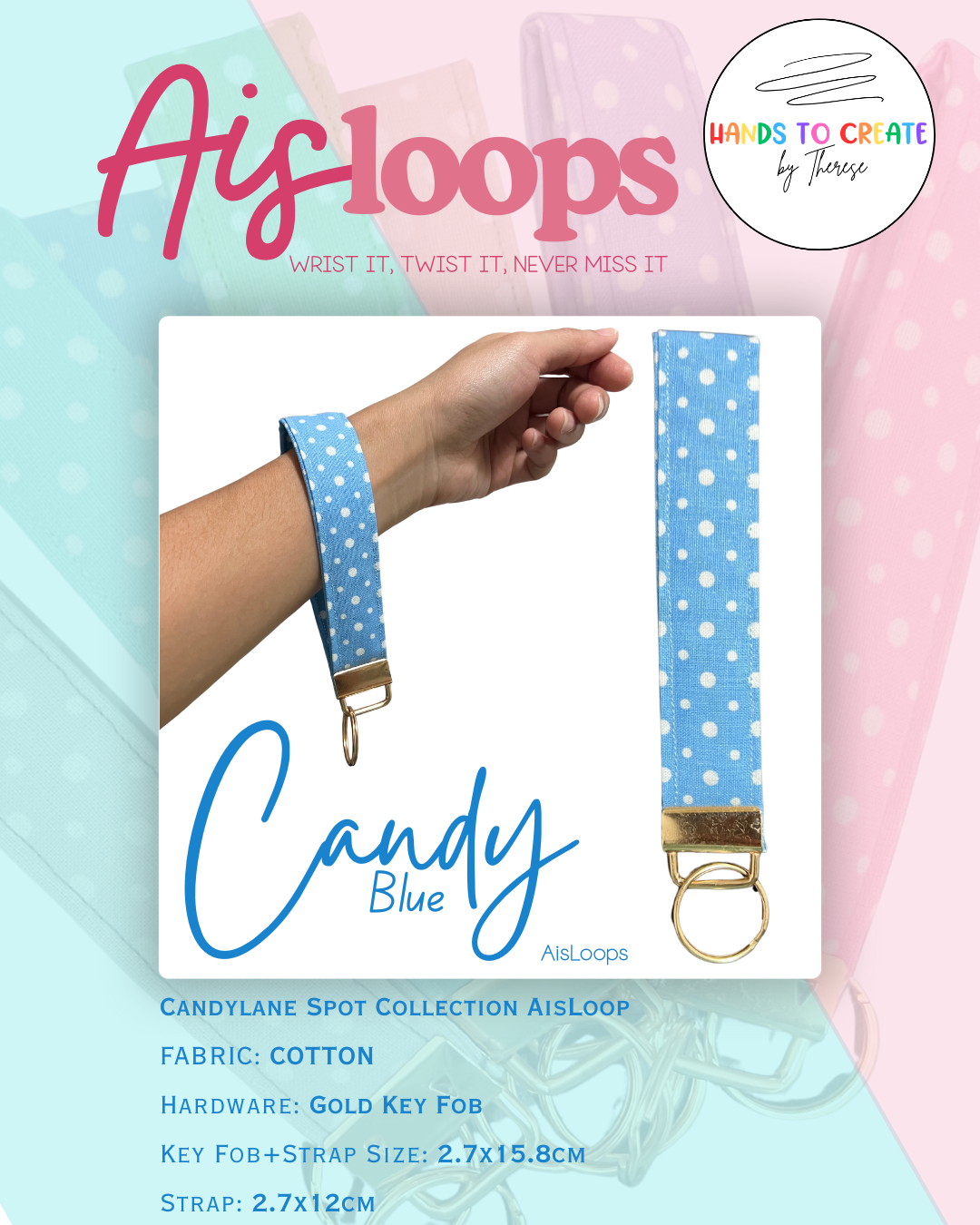 AisLoop - Key Fob, Wristlet, Keychain