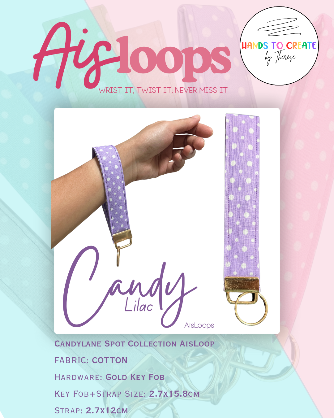 AisLoop - Key Fob, Wristlet, Keychain