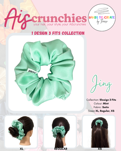 AiScrunchies, 1Design 5Fits Collection - 2XL, XL, REGULAR, MINI, 2XS