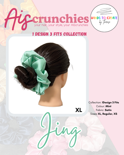 AiScrunchies, 1Design 5Fits Collection - 2XL, XL, REGULAR, MINI, 2XS