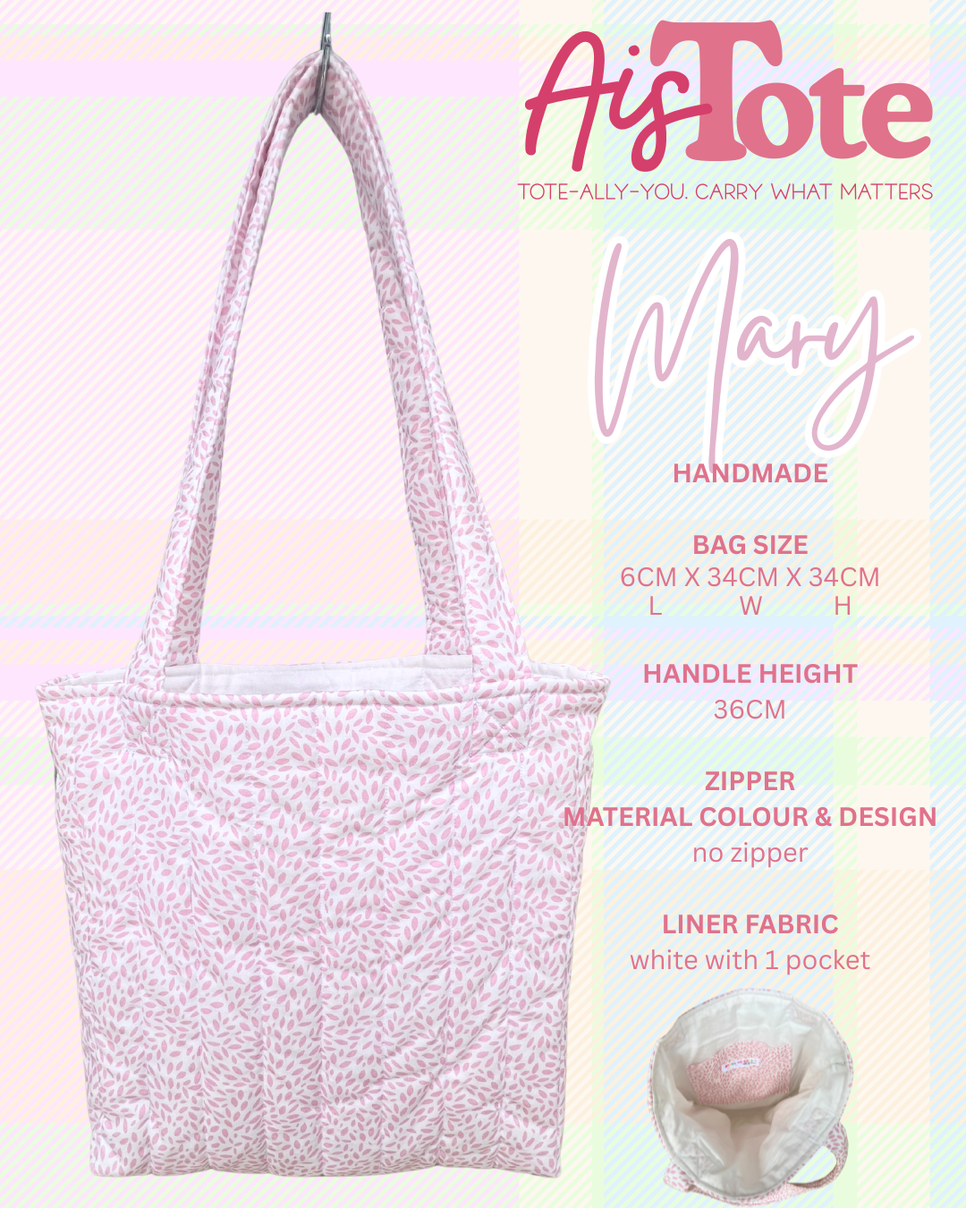 AisTote - Tote-Ally-You. Carry What Matters - Tote Bags