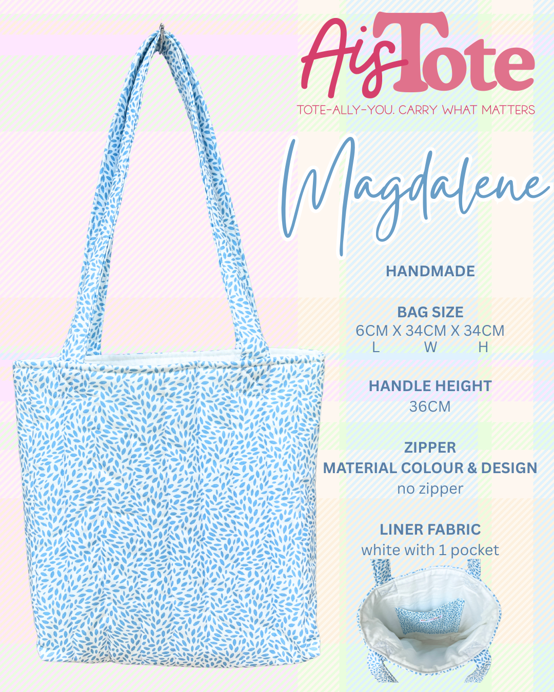 AisTote - Tote-Ally-You. Carry What Matters - Tote Bags