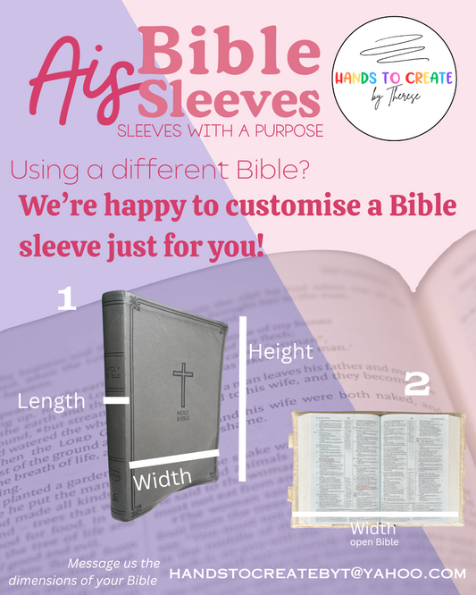 Ais Bible Sleeves - Sleeves with a Purpose - Custom Bible Sleeves