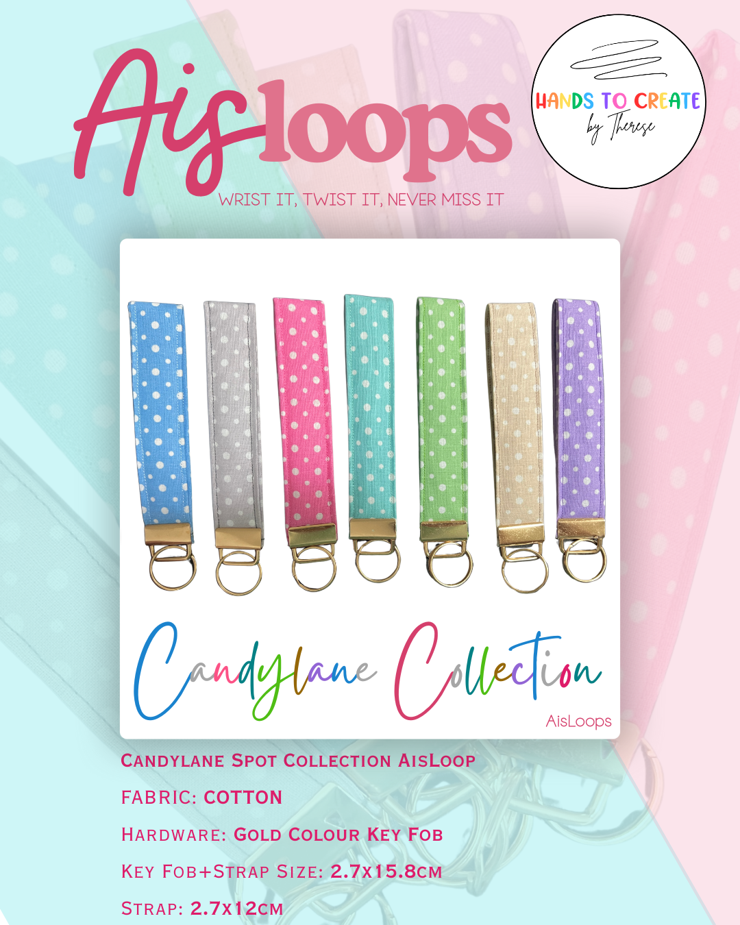 AisLoop - Key Fob, Wristlet, Keychain