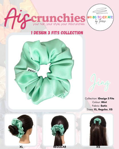 AiScrunchies, 1Design 5Fits Collection - 2XL, XL, REGULAR, MINI, 2XS