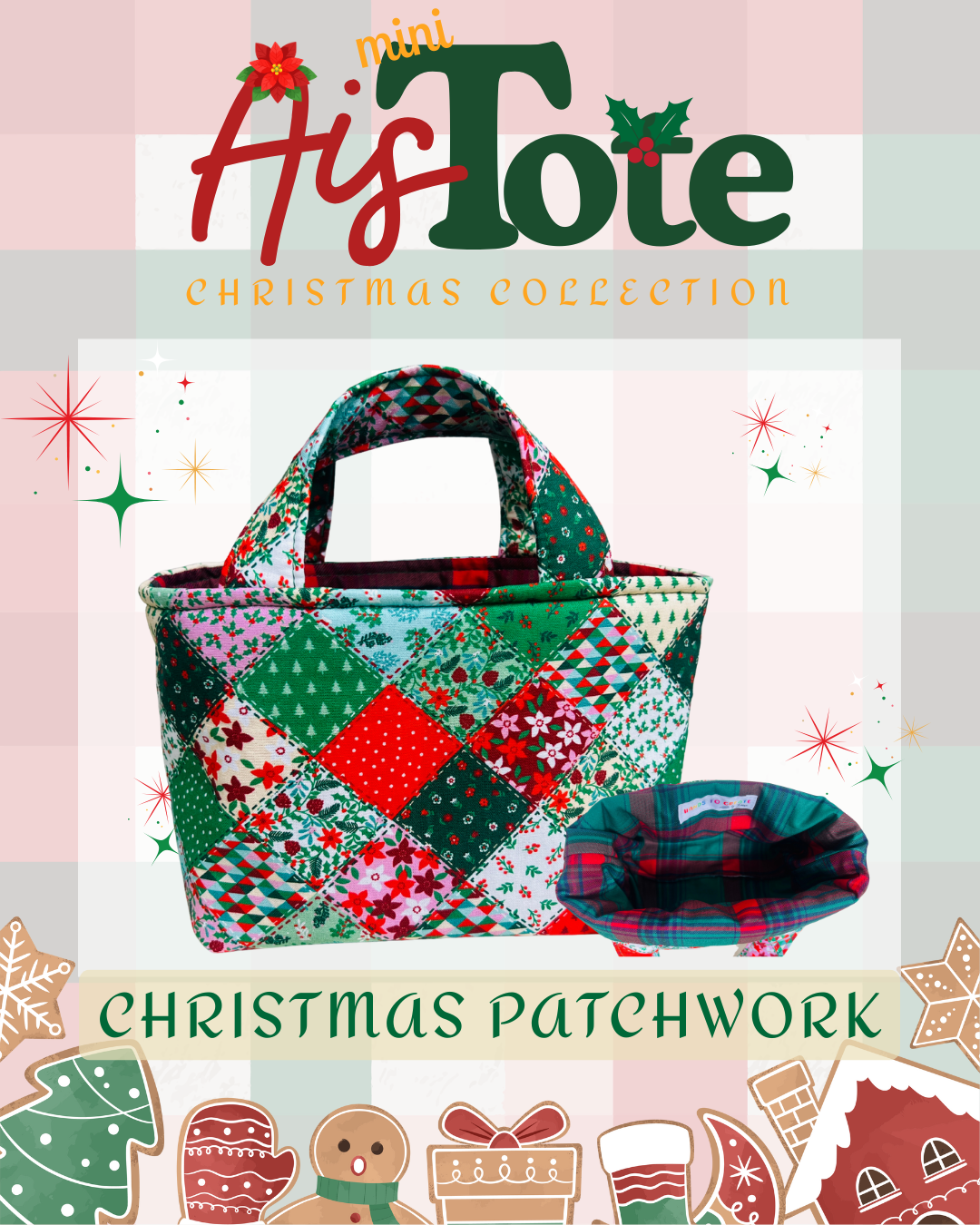 Ais Mini Totes - Christmas Collection
