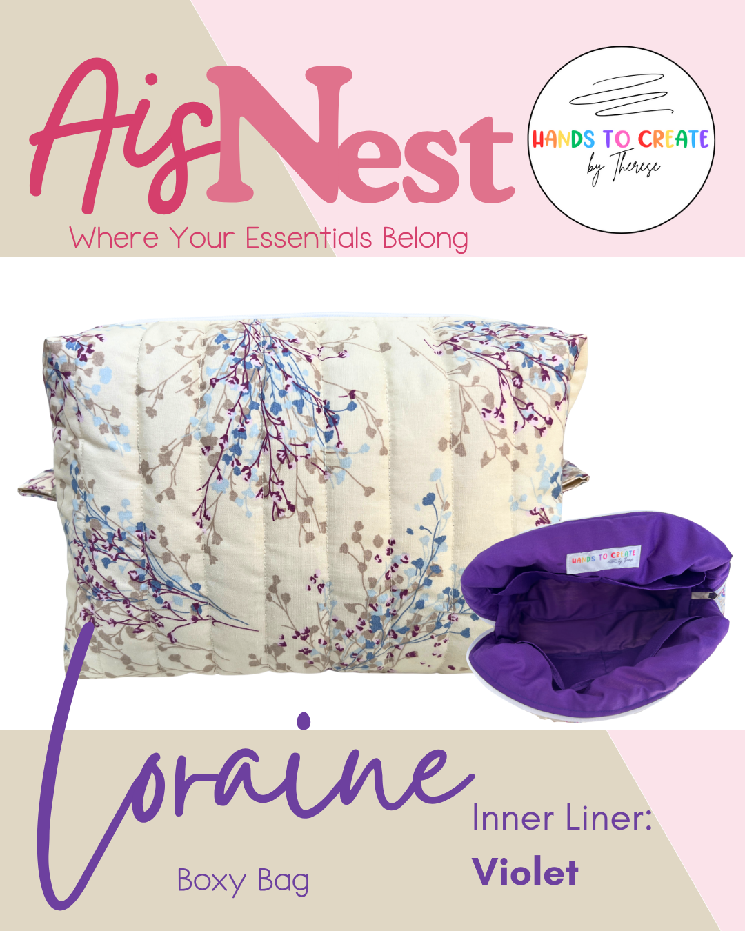 AisNest - Make Up / Boxy Bag